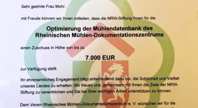  Zuwendungsbescheid NRW-Stiftung